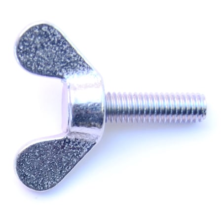 Midwest Fastener Thumb Screw, M1 Thread Size, Zinc Plated Steel, 20 mm Lg, 6 PK 31368